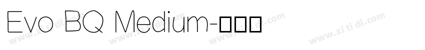 Evo BQ Medium字体转换